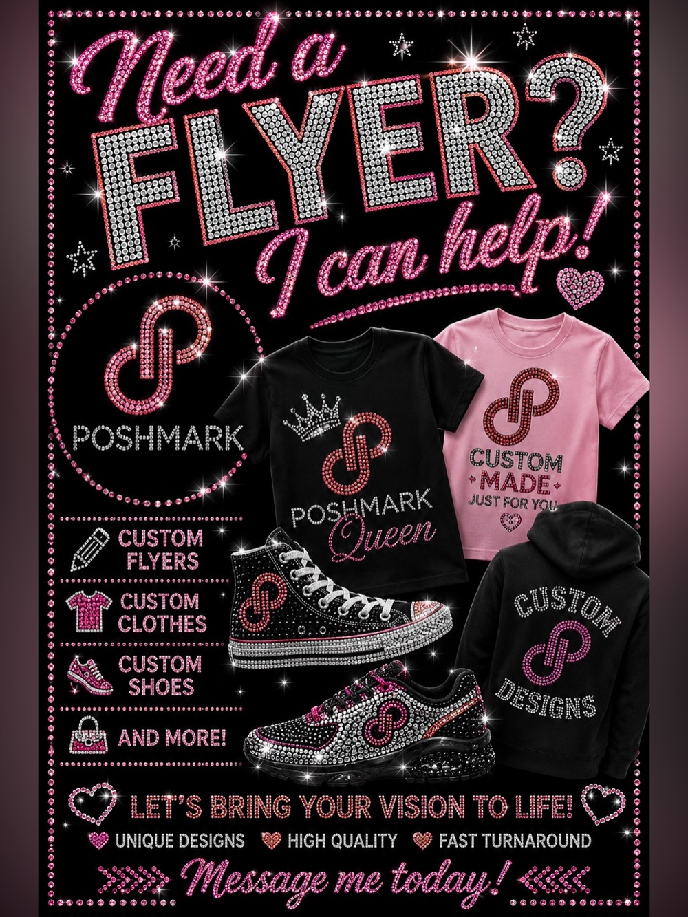 Need a flyer? Let me know. I can make your flyer, logo, t-shirts, posters & more - Picture 5 of 7